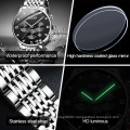 OLEVS brand watch business sports fashion style quartz core watch stainless steel waterproof real three-eye men's watch